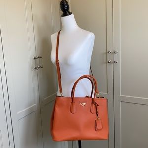 Prada Medium Saffiano Leather Double Bag